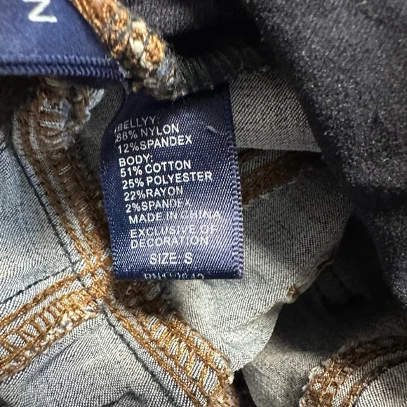 Women's 9th & Main Maternity Ankle & Cropped Skinny Jeans Size Small Blue - Picture 7 of 10